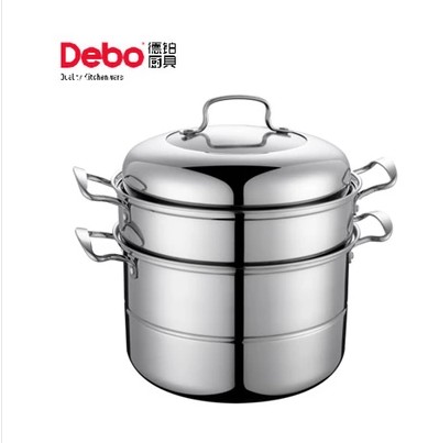 De-Platinum Schwerin DEP-16 Single-layer composite pot bottom stainless steel cooking pot steamer DEP-16