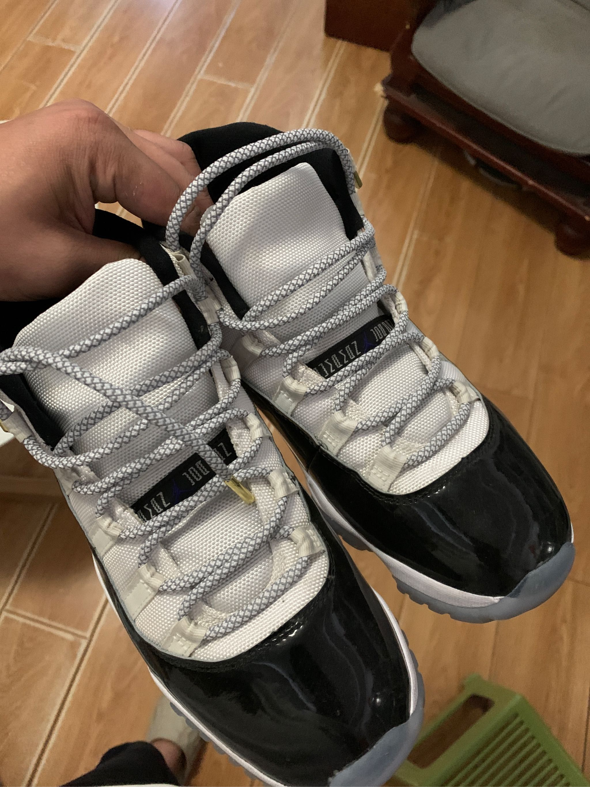 烽火airjordan11concordaj11康扣黑白篮球鞋378037100