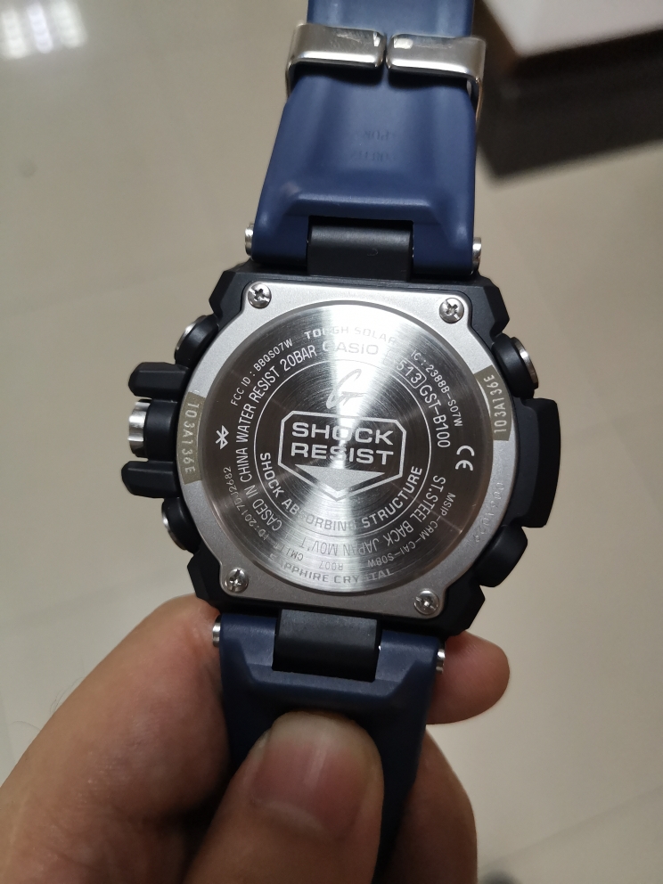 casio卡西欧g-shock太阳能蓝牙gst-b100-1a/1a3/1a4/b100x/b300表