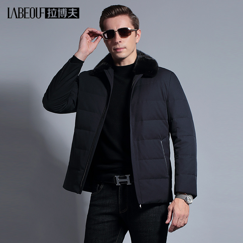 LaBov light down jacket mens middle-class business leisure inner bile plus thick coat slim warm mens wear
