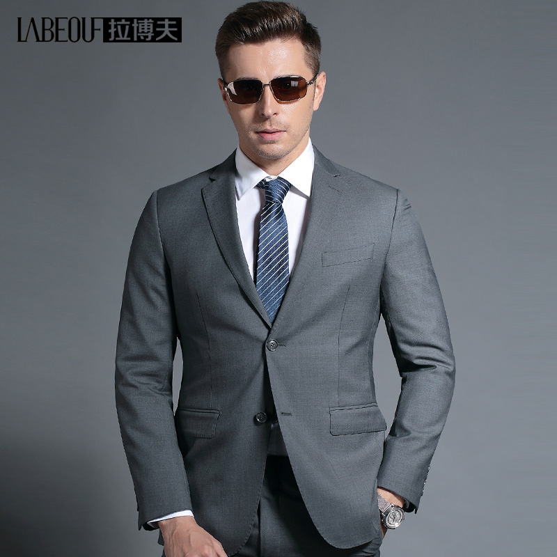 LaBov suit mens middle-year single Western leading cadres brand wool suit business hundred casual jacket mens wear