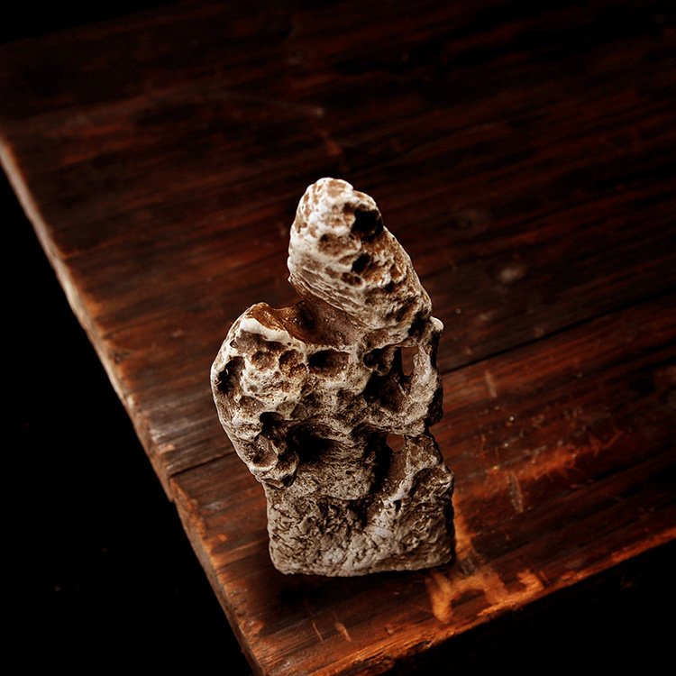 Water-absorbing stone on the waterstone cement fake mountain bonsai simulation small fake mountain flower pot decoration ornaments flower art landscape