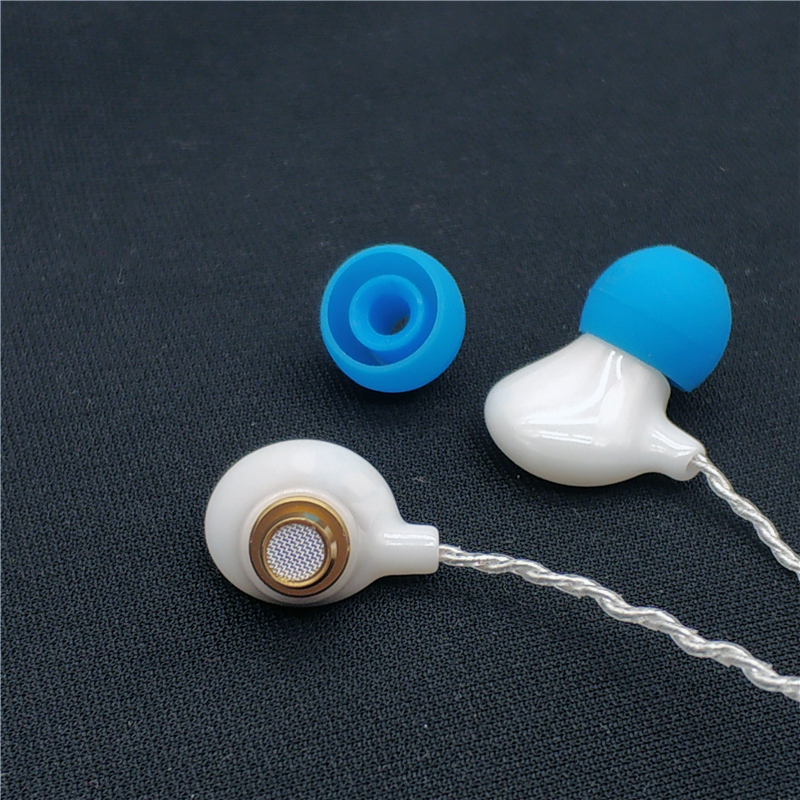 DIY custom high-end headphones white ceramic earbuds New Years new headphones into the ear hifi sound quality artwork