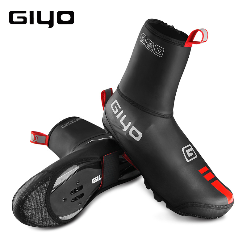 GIYO bike riding shoes lock shoes set mountain road bike wind-proof waterproof outdoor riding thickened shoe cover