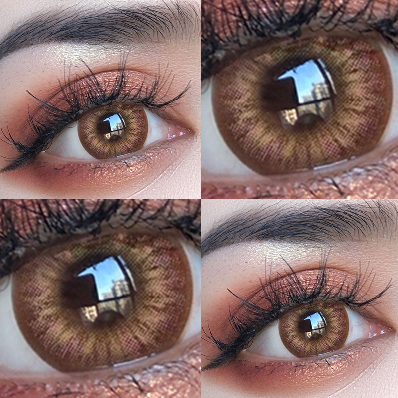 Mixed-race beauty black goat brown half-year throw mixed blood oversized diameter 14.8mm European and American female year throw female Ai Mei JL