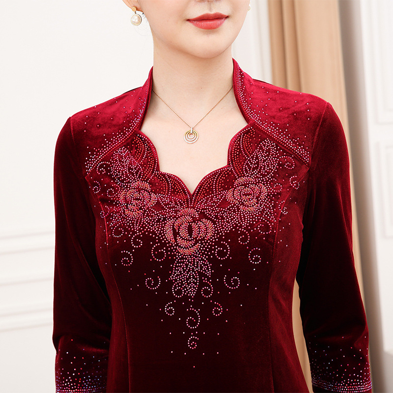 Wedding mother dress yang yang young married daughter big size cover belly thin mother-in-law happy mother-in-law wedding dress noble