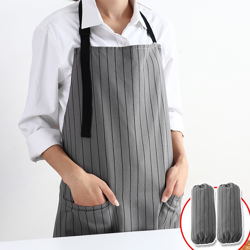 Apron back dress sleeveless sleeve sleeve cover mother fresh black strap style large print fashion salon