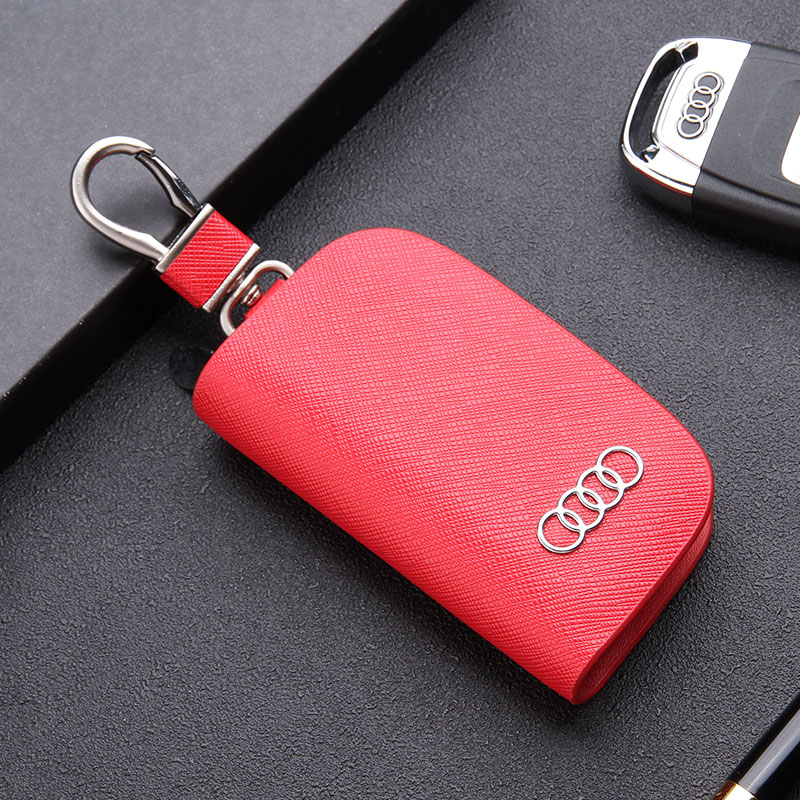 The car key bag is suitable for the Audi A4La5A6lA8Q2Q3Q5Q7TTR8 car key protection case leather