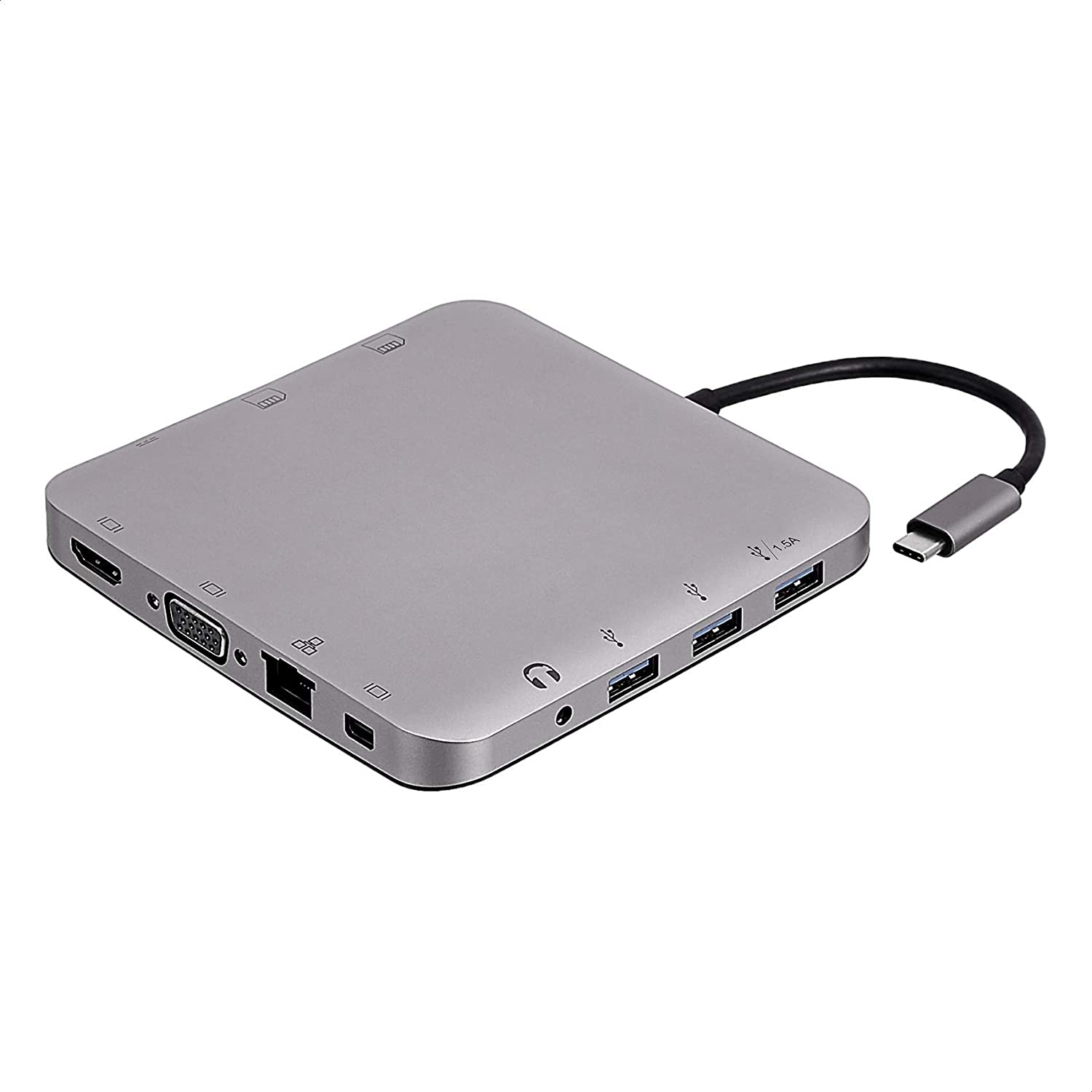 Amazon Basics Type-C dock 11-in-1 Mini DisplayPort HDMI VGA
