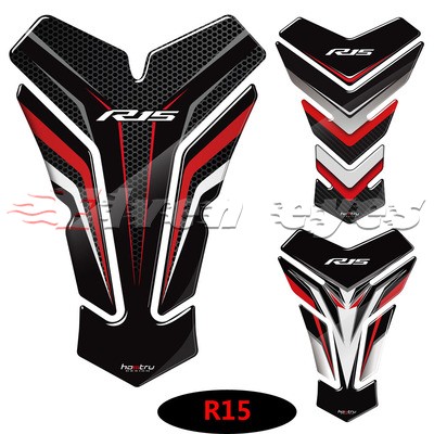 Yamaha R15 YZF R15 V2 V3 tank sticker fish bone paste 3D decorative tank protection sticker flower