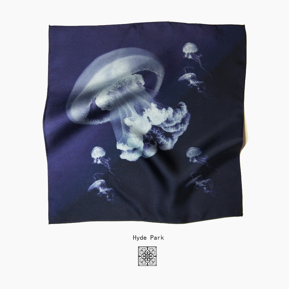 Hyde Park original dark blue deep purple gradient square scarf mens chest scarf pocket scarf suit mulberry silk silk pocket towel