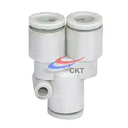 CKT boutique pneumatic connectors replace SMC miniature Y-type t-way KJU03-00 KJU04-00 KJU06-00