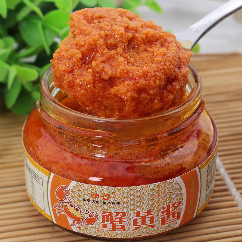 Iron rice bowl guillaume crab yellow sauce butter sushi material 102g bottle of cooking material sauce