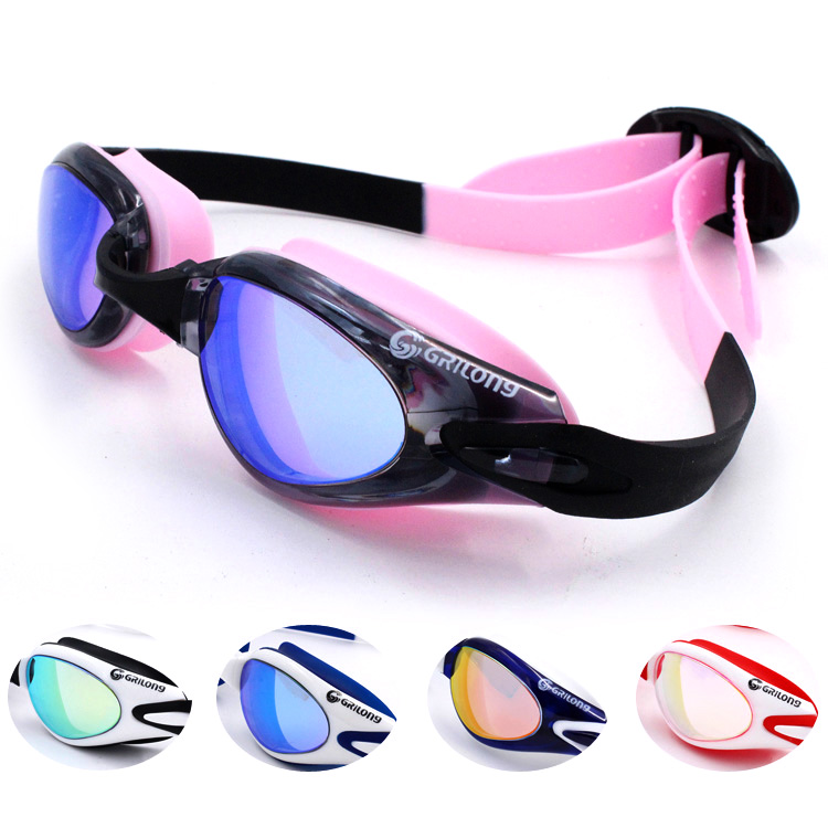 New high-definition electroplating fashion waterproof anti-fog swimming equipment mens and womens swimming goggles 805