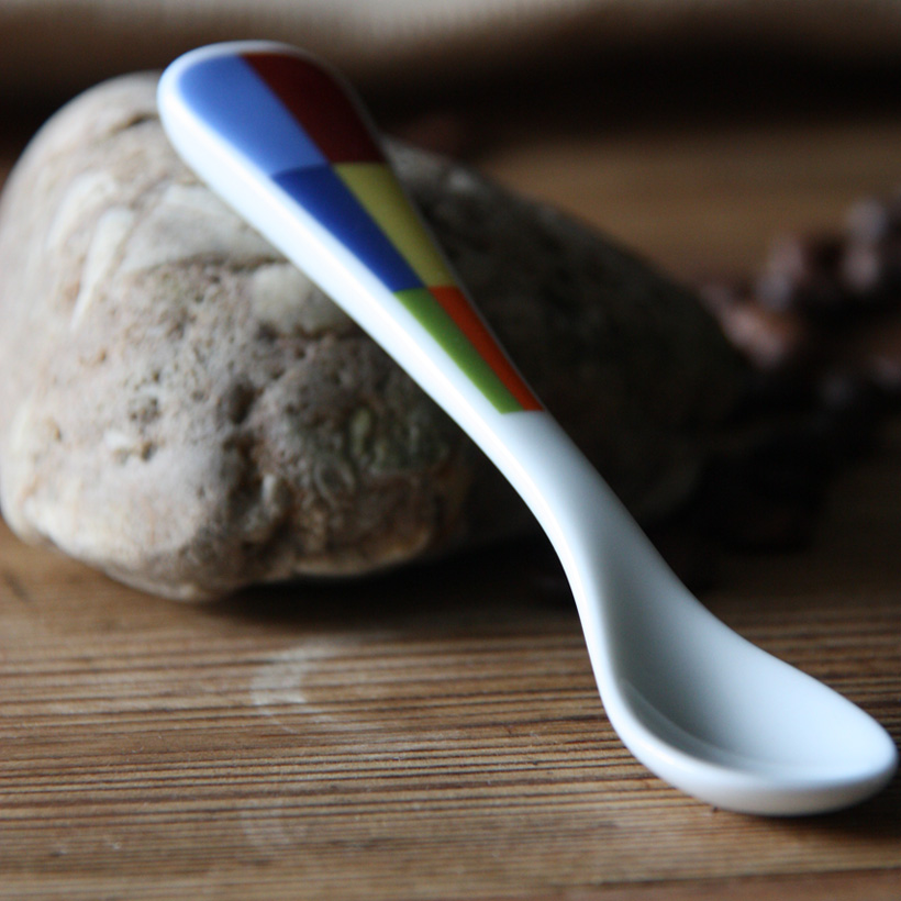 European colorful ceramic spoon coffee cup spoon cartoon spoon (do not pick random shipments)
