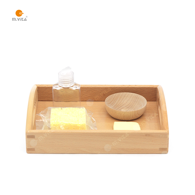 Montessori teaching aids Montessori Daily Life Work Kit for wood waxing work Montessori classroom