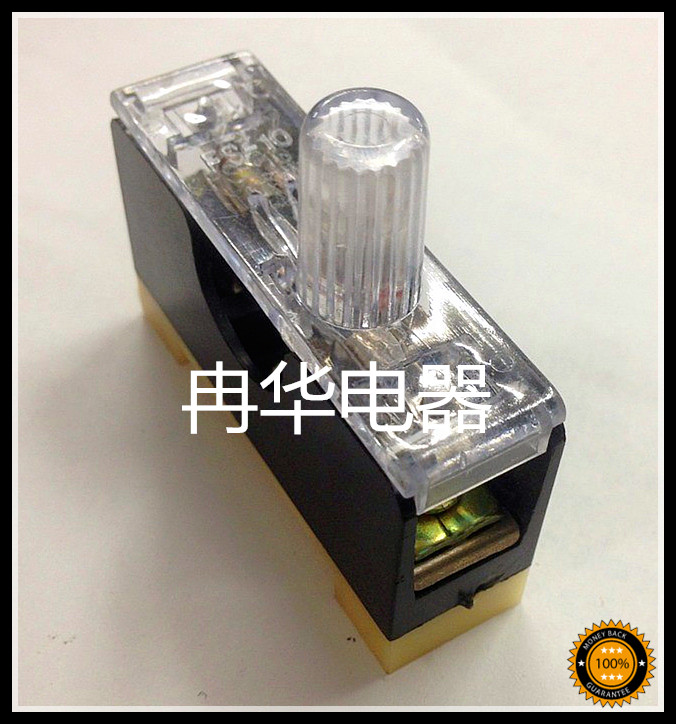 6X30mm glass tube fuse tube base box FS-101 fuse single-link card guide 10A with lamp