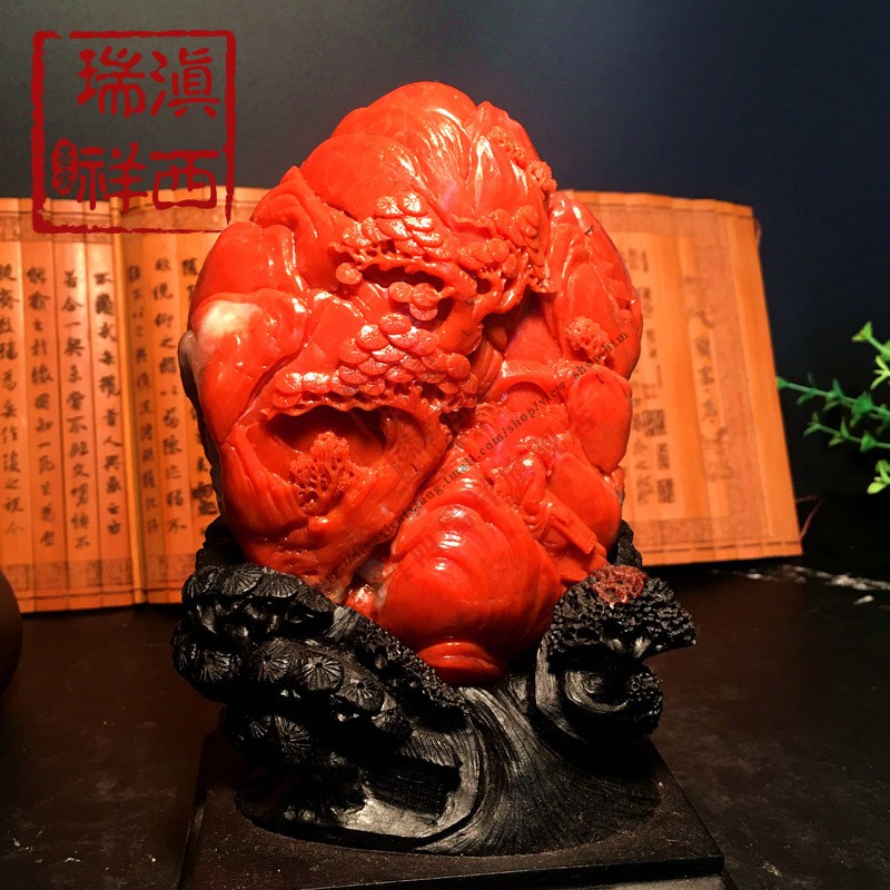 Yu Xi Ruixiang fidelity boutique Baoshan South red agate willow persimmon red leisurely at ease