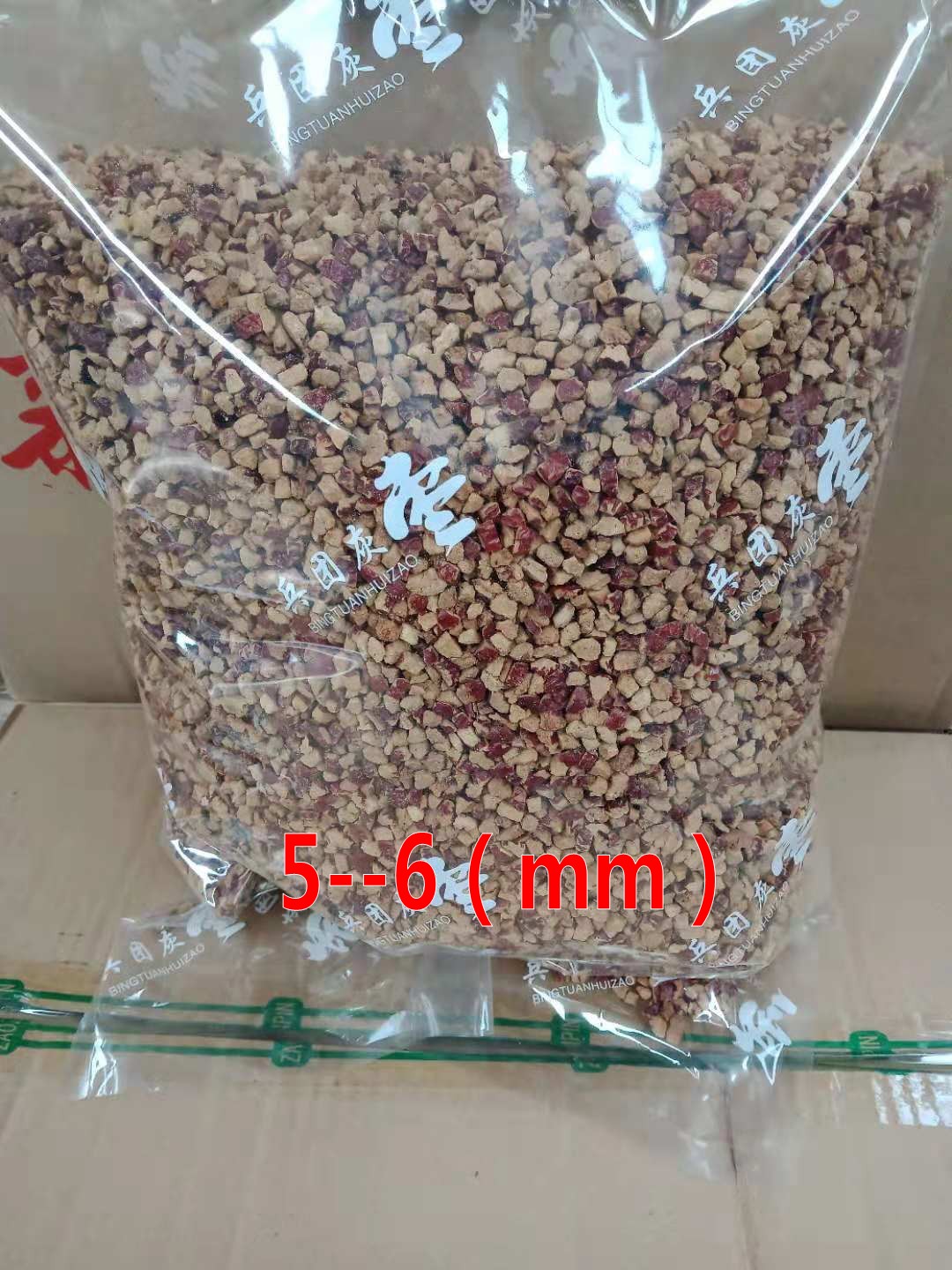Luzhou specialty red dates granulated tannin powder 2500 grams of dried red dates broken granules at the end of the tea food processing