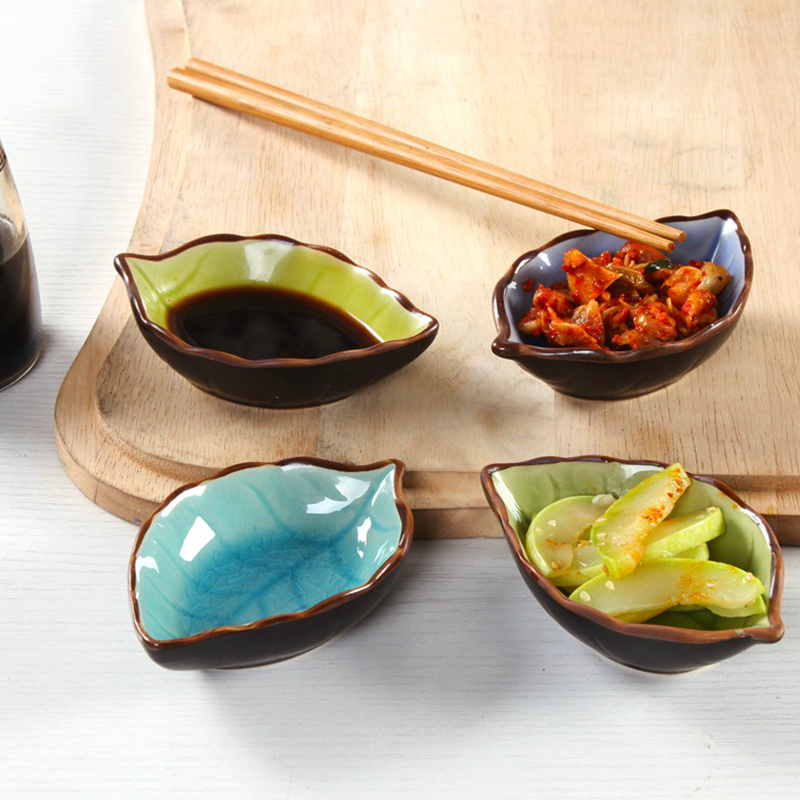 Ceramic small dish kitchen seasoning dish ice cleazed bone dish vinegar dish soy sauce dish creative snack dish