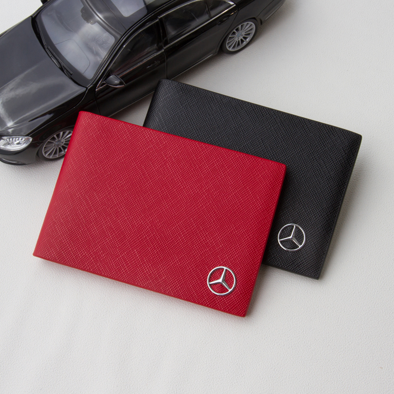 Drivers license cover female leather motor vehicle driving documents this two-in-one drivers license protection case personality creative Mercedes-Benz