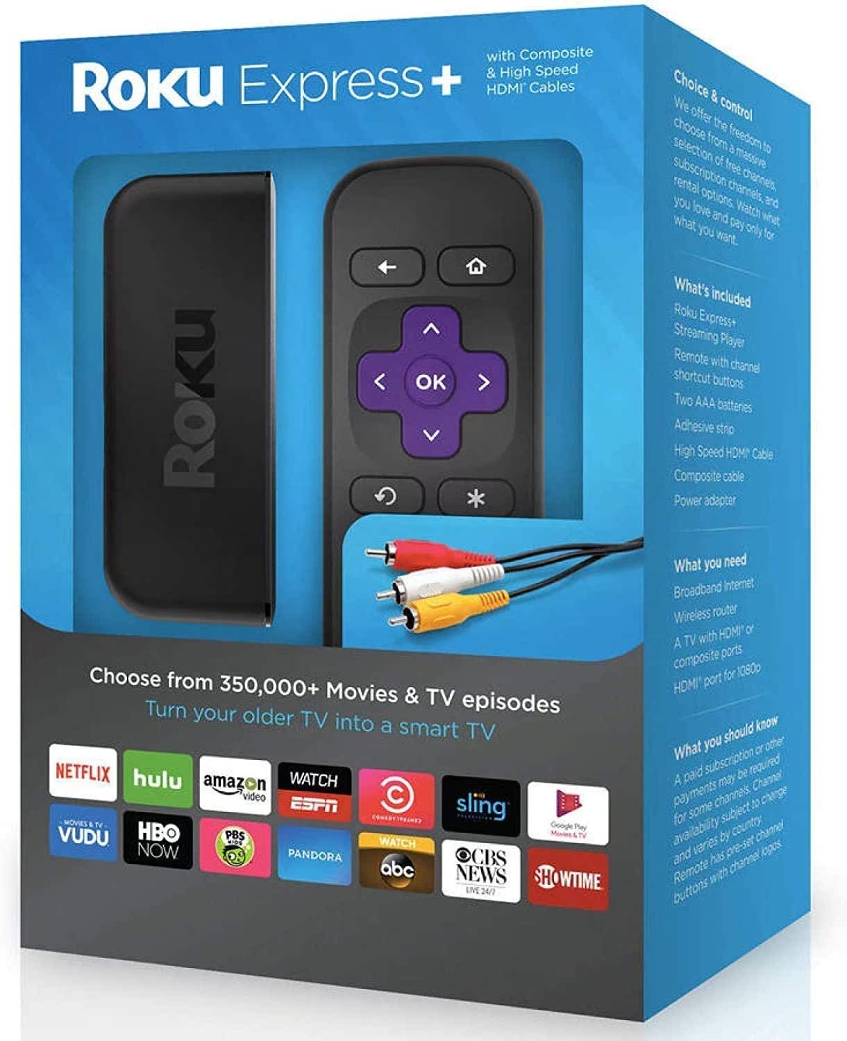 Player Roku Express and HD Streaming Media Player Includes