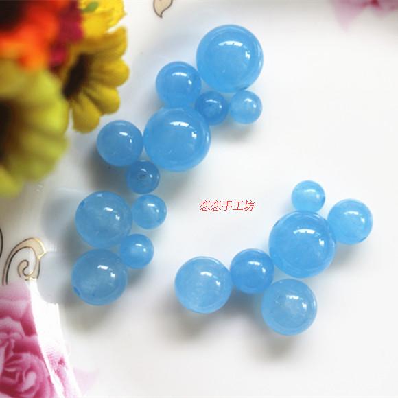 Special price ancient wind Han clothing step shake the lowest hair jade bead sky blue agate 4-12MM bracelet DIY jewelry accessories