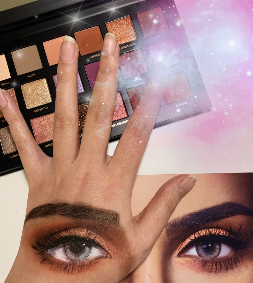 Knock beauty fracture spot - huda beauty classic closed eyes into the series desert dusk 18-color eye shadow disc