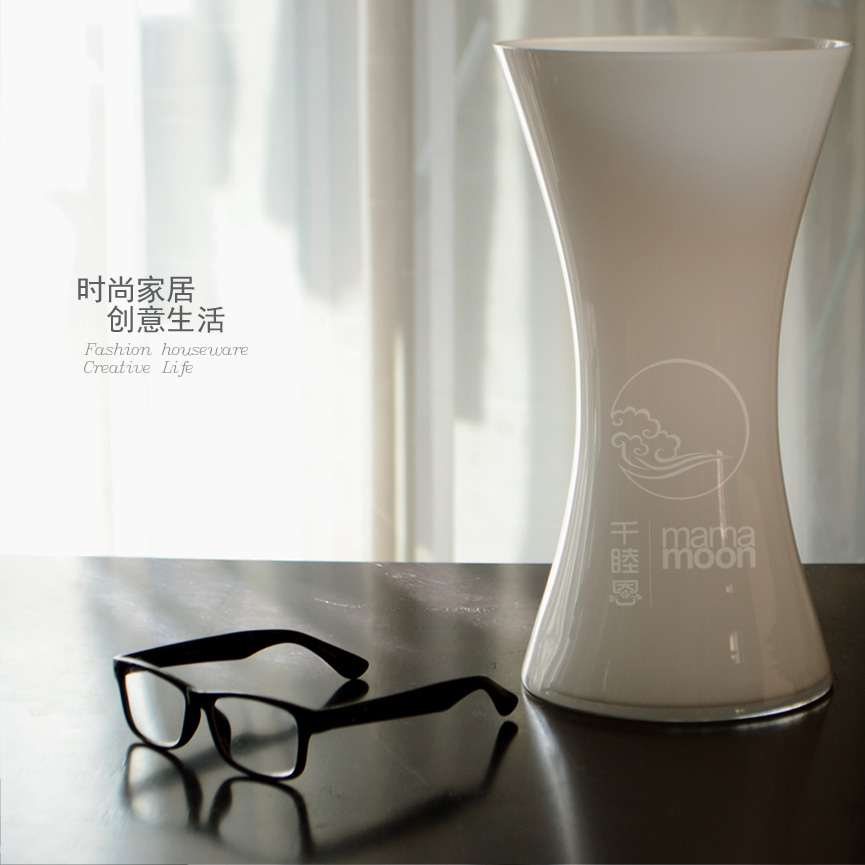 (Chi-Yuan special price) hand-blown stained crystal glass vase Ikea life Monroe bottle table vase