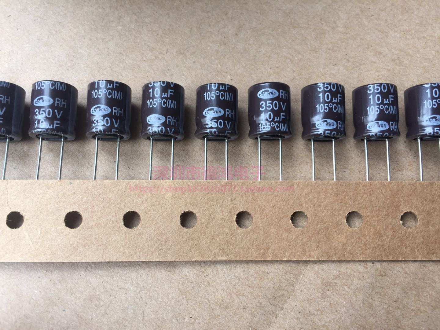 Imported original 350V10UF 10X12.5 III and RH series can be replaced by 400V10UF high frequency