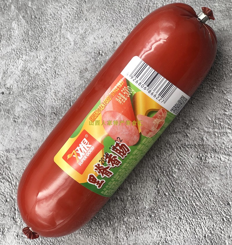 Double root ridge sausage 500g ham intestine northeast large intestine sausage sausage red intestine grilled sausage lunch meat