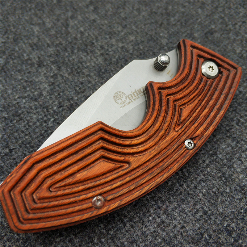 German vintage big brand knife Make old-look wooden handle Fruit knife Outdoor knives Collecting knives