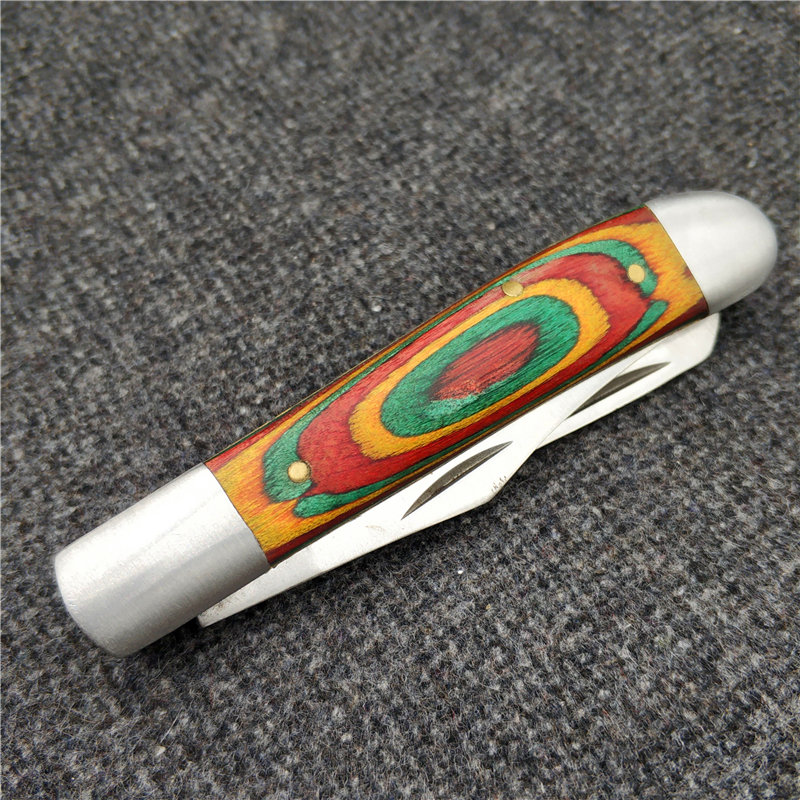 Export orders dual-use multi-purpose folding wooden knife Fruit knife outdoor exquisite portable