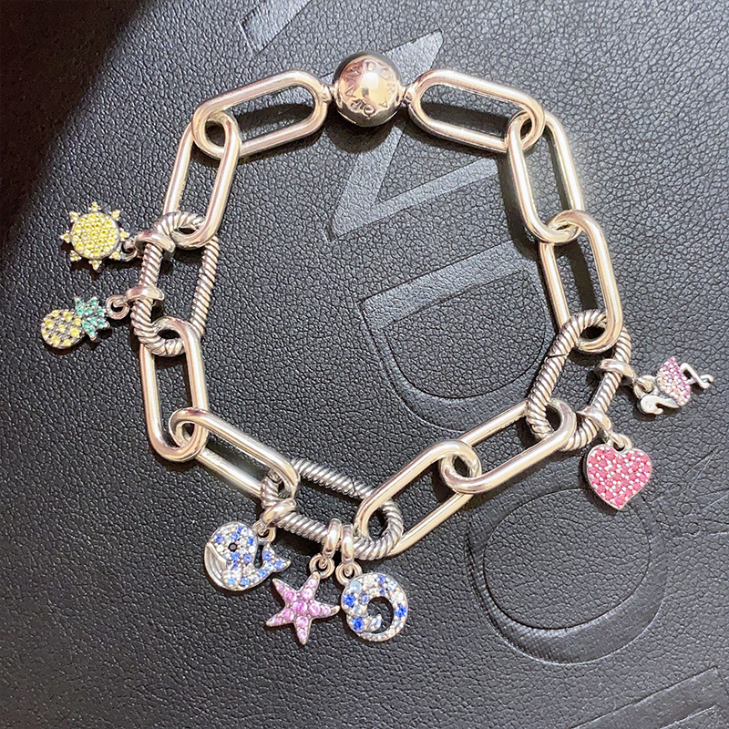 Pandoras official website Pandora me series link bracelet female pendant beads sent to girlfriend 598373