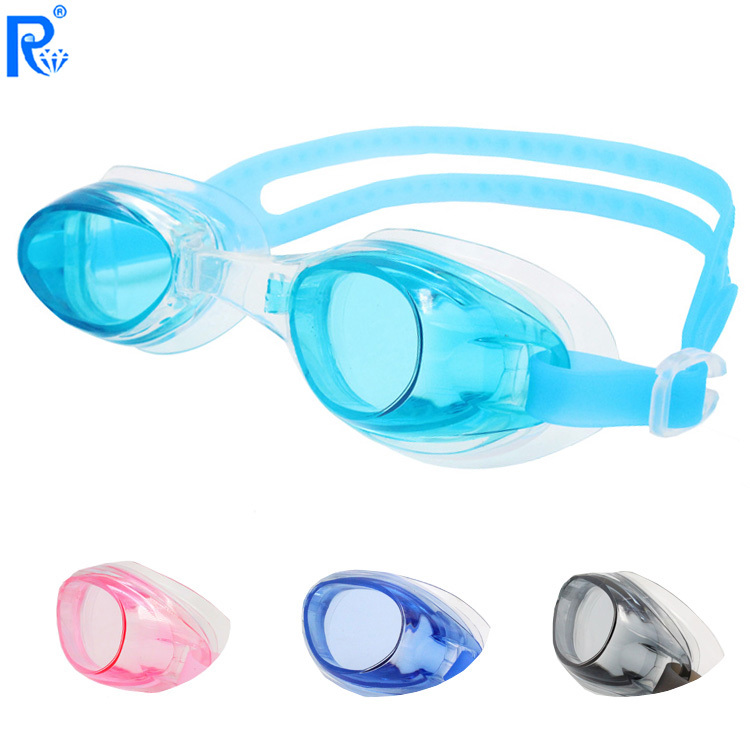 Rui and stylish simple HD flat swimming goggles mens and womens swimming pool swimming glasses