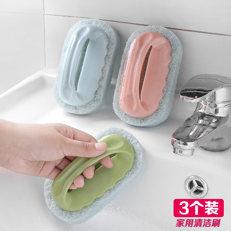 Kitchen with handle sponge cleaning pot brush stove brush tile brush bathroom sponge cleaning wipe bathtub brush floor brush