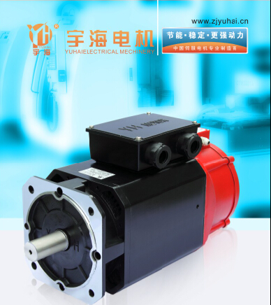 Yuhai 204ZJY series AC asynchronous spindle servo motor 5.5KW vertical with Seford drive