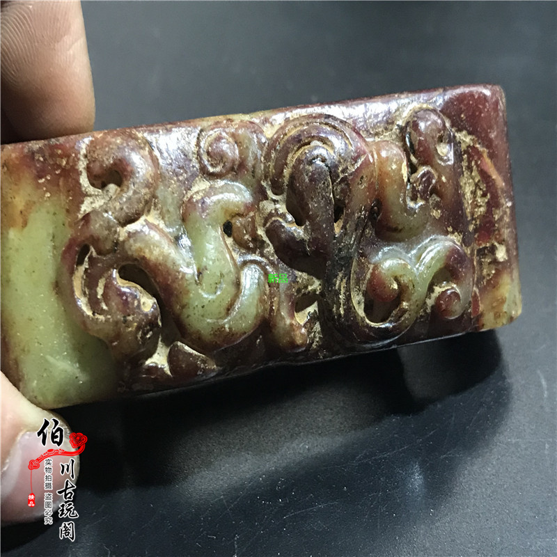 Gao ancient jade war Han Ming Qing antique jade pendants do old jade carving jade ornaments to put a belt buckle