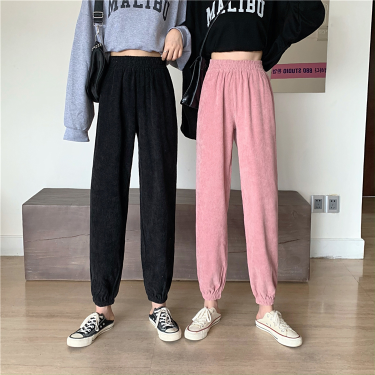 Wicked velvet pants 2021 new thin bunch pants spring radish pants small 150 womens pants spring