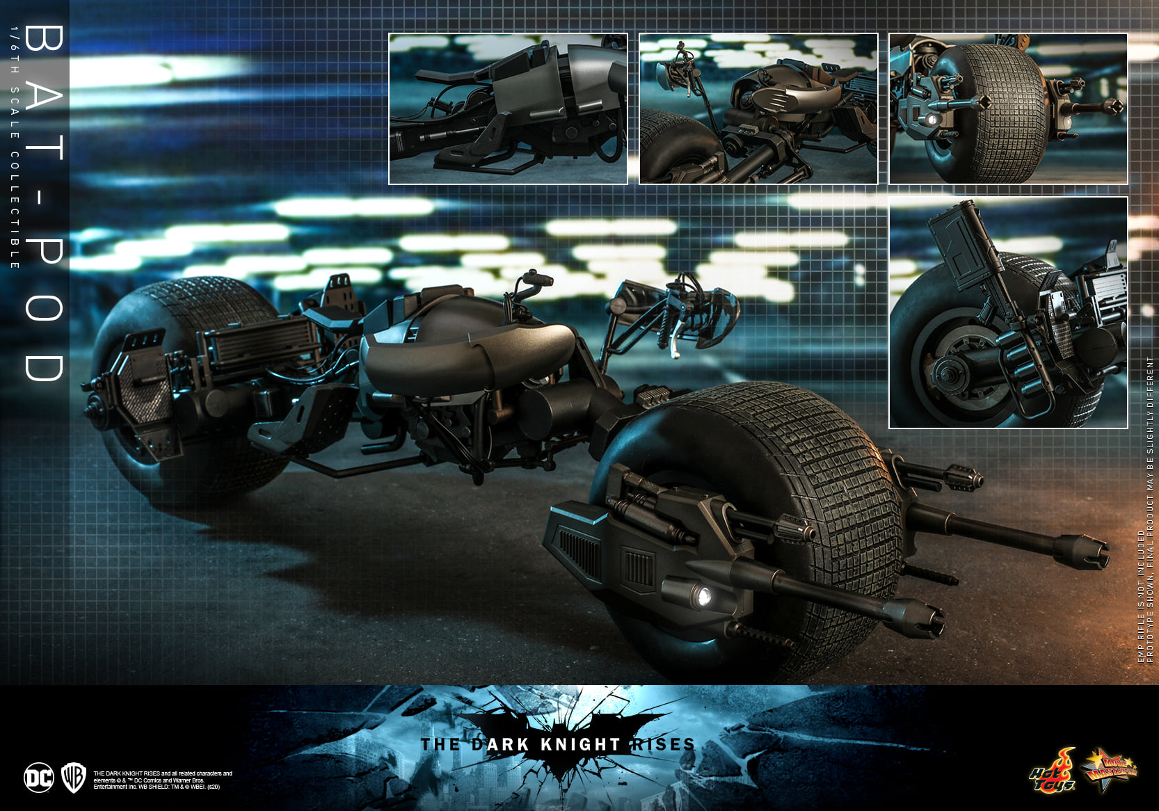 HotToys HT 1:6 Ratio MMS591 The Dark Knight Rises BatMobile is booked