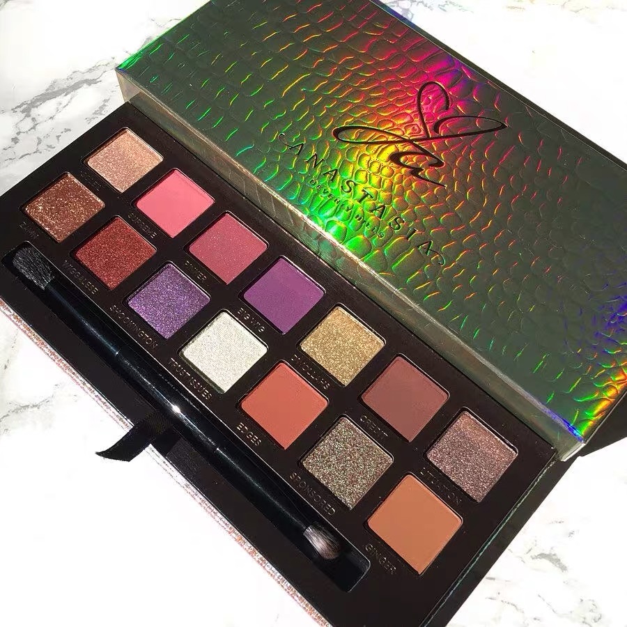 Spot Anastasia abh Jackie Aina limited 14-color eye shadow disc European and American makeup eye shadow