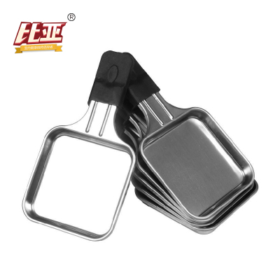 Biya stainless steel spoon barbecue utensils small baking tray electric barbecue oven small spoon kitchen supplies baking spoon 6 only