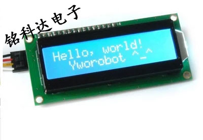 1602 LCD module blue screen provides library files to support Arduino (blue screen) IIC I2C