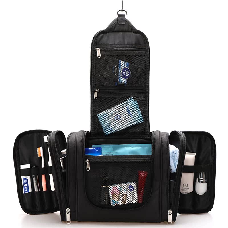 Make-up bag hand-held fashion high-capacity waterproof travel cosmetics to collect wash bag men dry and wet separation