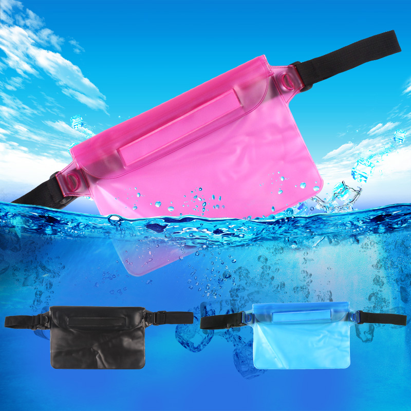 Waterproof bag large mobile phone bag camera diving set swimming hot spring rafting waist bag beach bag splash water festival travel equipment