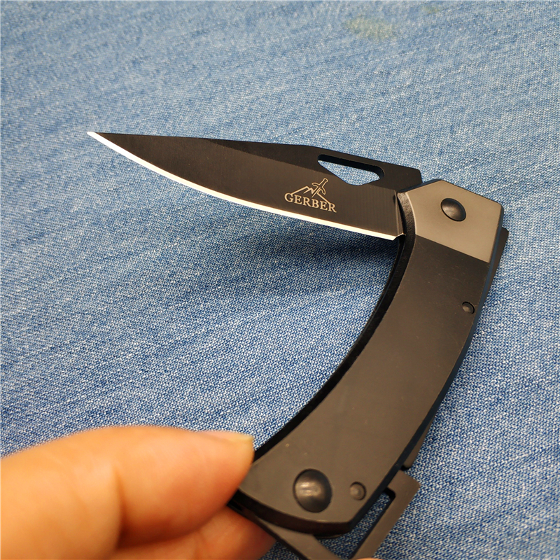 Foreign goods big-name pocket knife outdoor short knife field survival knife high hardness tactical military knife knife with lock