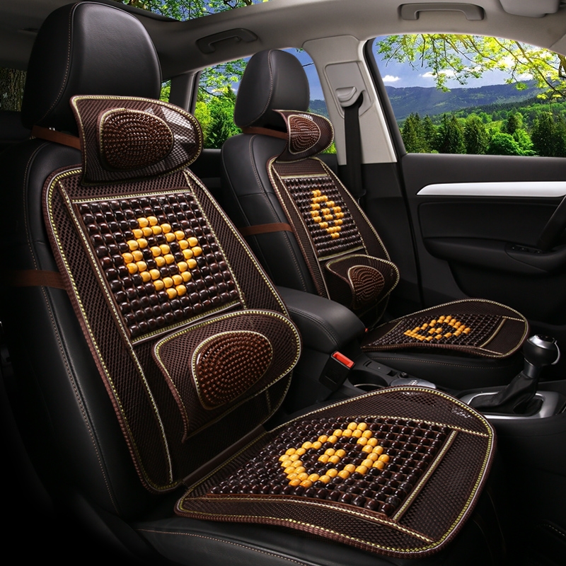 Car bamboo cushion single bamboo piece summer breathable ventilation cool seat seat set bus excavator truck seat universal