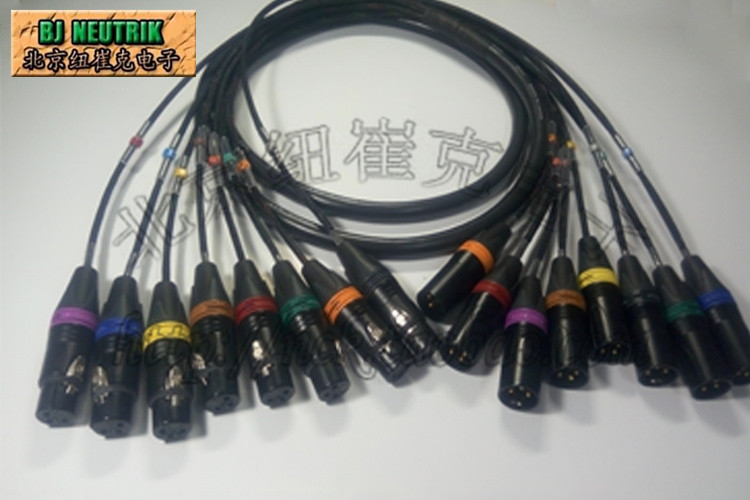 Canemi MR202-8AT multi-channel audio cable eight-way Cannon male turn Cannon head signal line