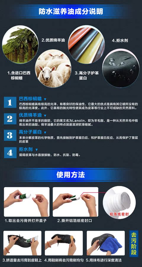 các loại xi đánh áo da Giày da không thấm nước và da không màu, bộ 4 da bảo dưỡng da dầu chăm sóc da - Nội thất / Chăm sóc da nước làm sạch túi da