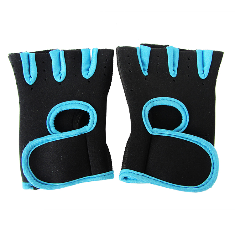 Găng tay thể dục thể thao Half Finger Palm Tập thể dục tạ tạ tạ trượt sông chèo thuyền nam và nữ thiết bị bảo vệ - Dụng cụ thể thao dây băng đầu gối